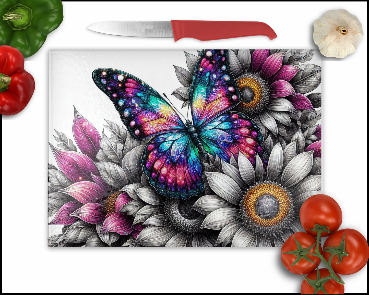 Butterfly Sublimated Cutting Board (124)