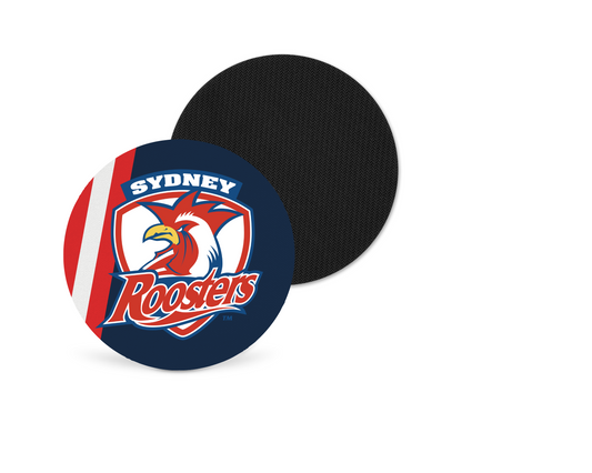 Sydney Roosters Neoprene Drink Coaster x2 (Round)