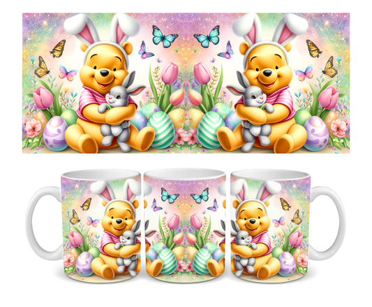 Pooh Bear Easter Ceramic Mug