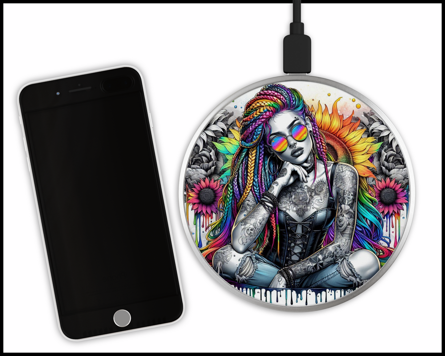 Sexy Bad Ars@ Sublimated Wireless Phone Charger (206)