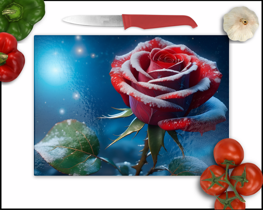 Rose Sublimated Cutting Board (005)