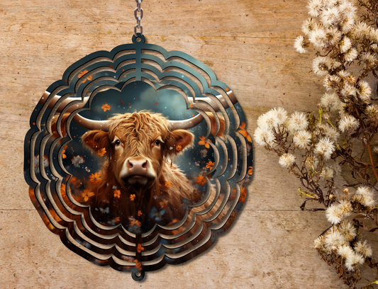 Highland Cow Wind Spinner (181)