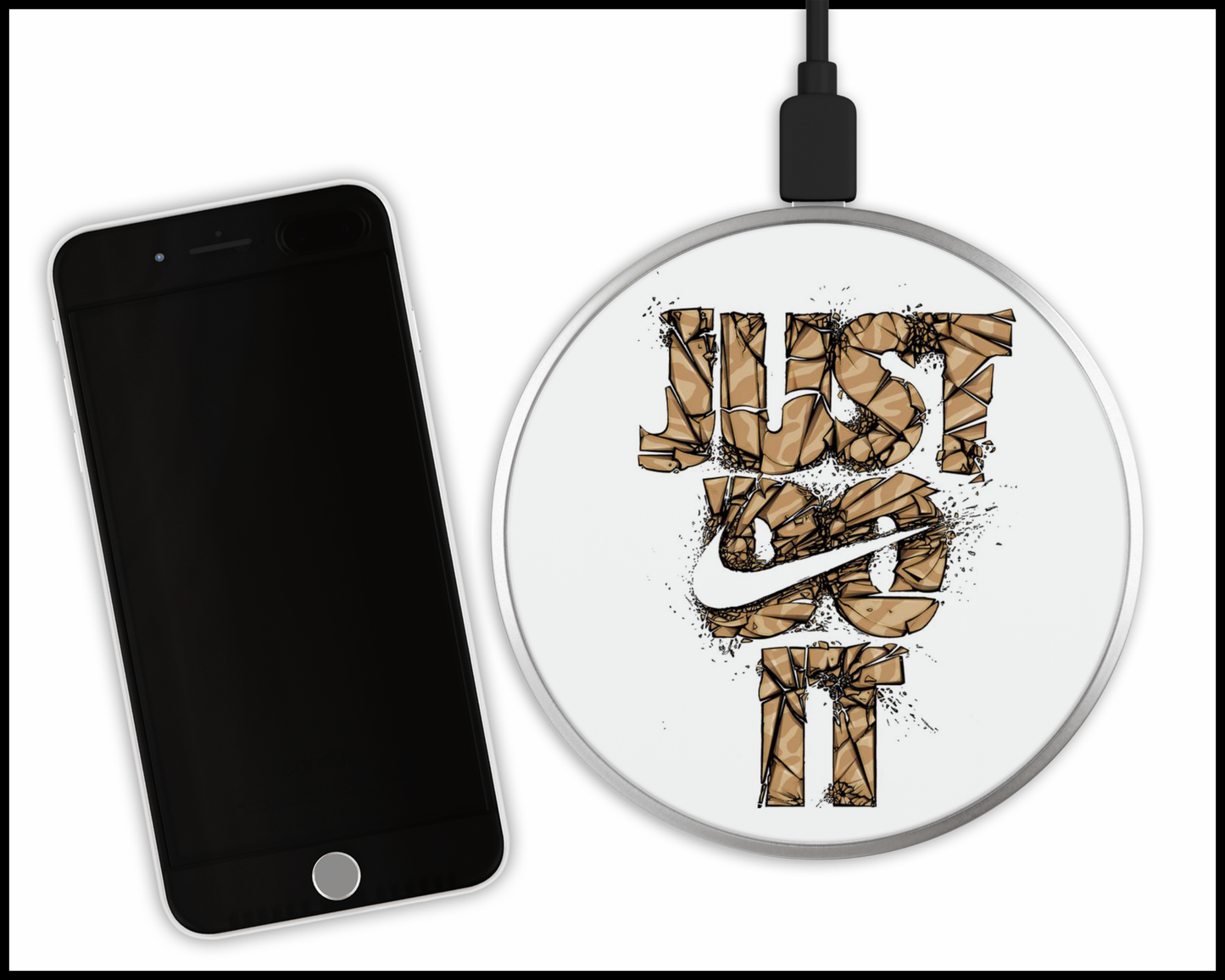 Just Do It Sublimated Wireless Phone Charger (370)