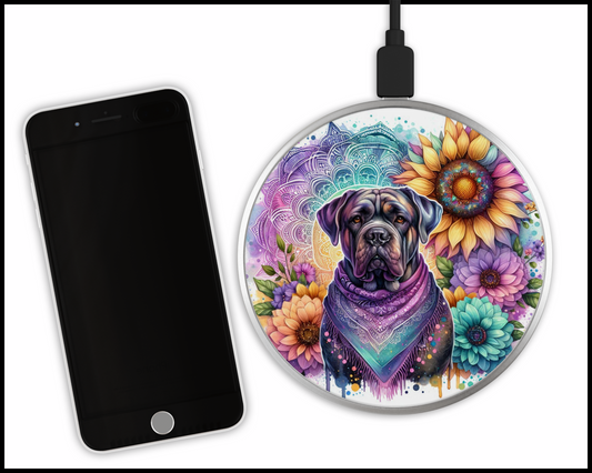 Mastiff Sublimated Wireless Phone Charger (075)