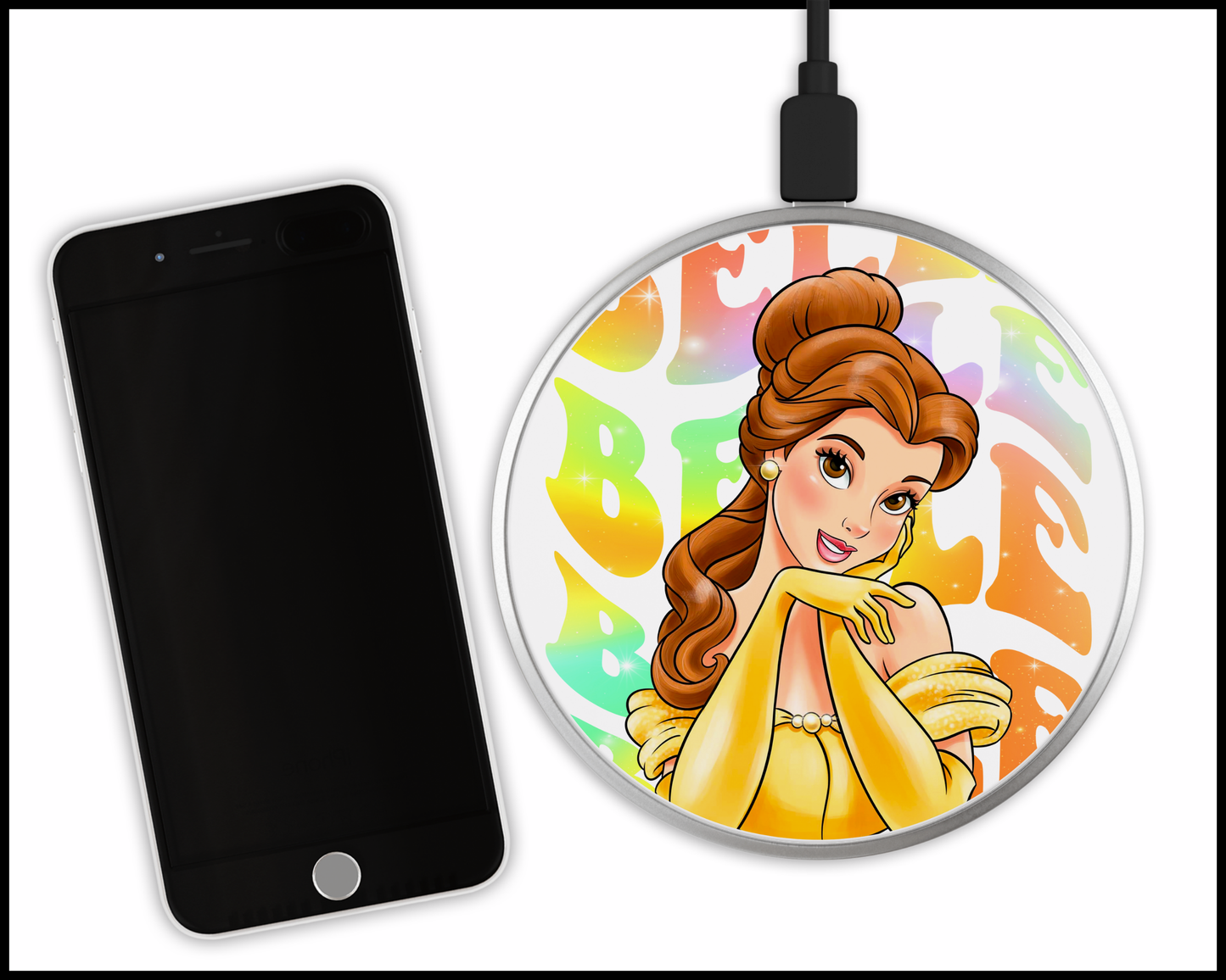 Belle Sublimated Wireless Phone Charger (376)