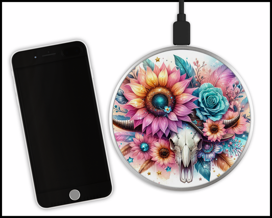 Mandala Sublimated Wireless Phone Charger (478)