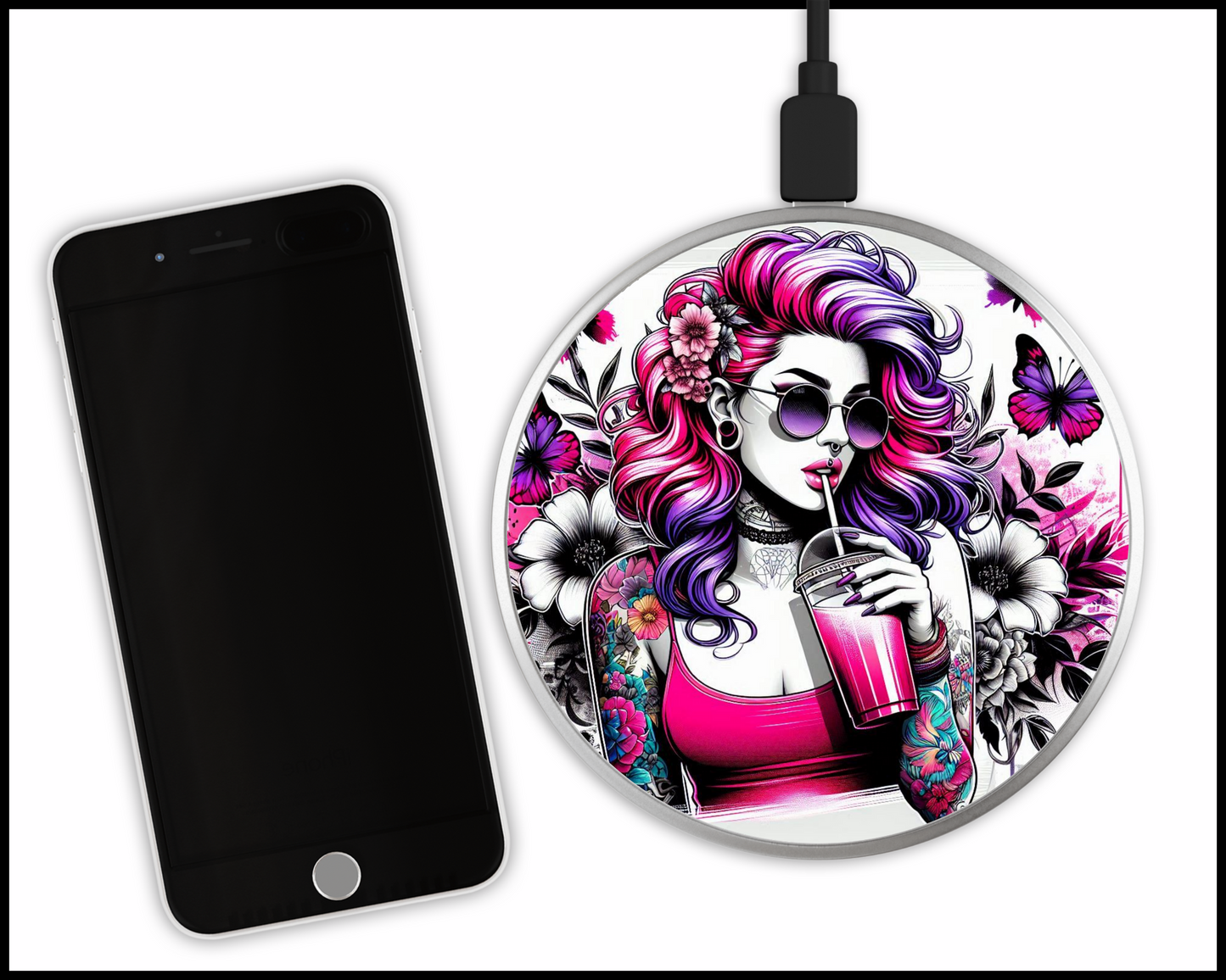 Sexy Bad Ars@ Sublimated Wireless Phone Charger (107)