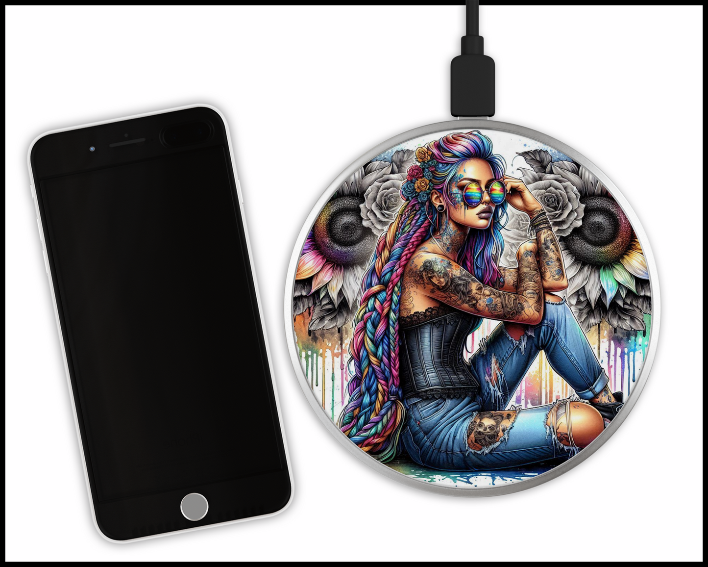 Sexy Bad Ars@ Sublimated Wireless Phone Charger (207)