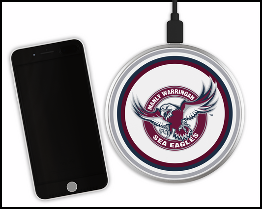 Manly Sea Eagles Sublimated Wireless Phone Charger