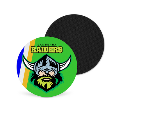 Canberra Raiders Neoprene Drink Coaster x2 (Round)