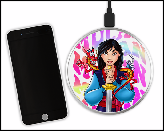 Mulan Sublimated Wireless Phone Charger (383)