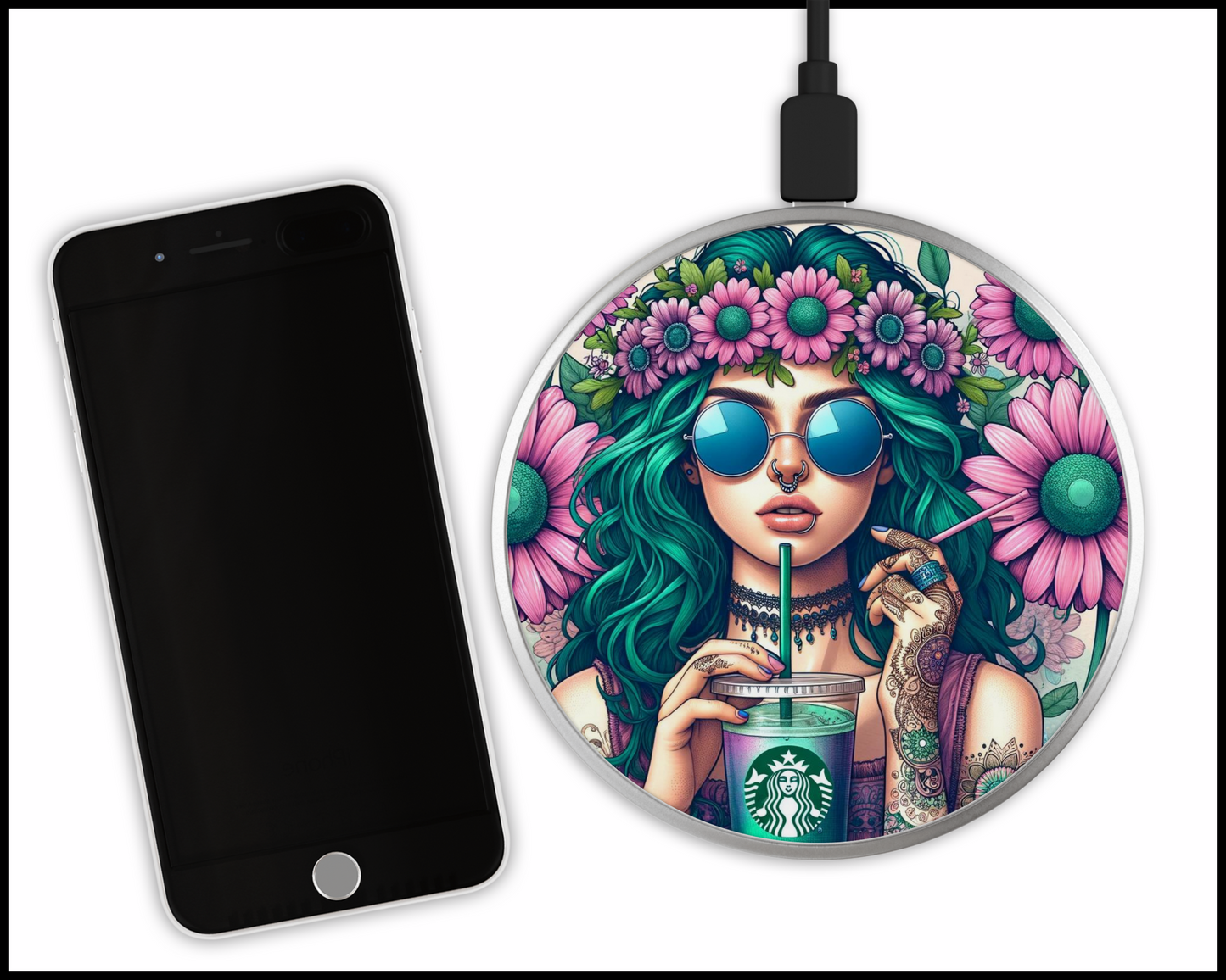 Sexy Bad Ars@ Sublimated Wireless Phone Charger (085)