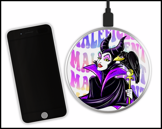 Maleficent Sublimated Wireless Phone Charger (386)