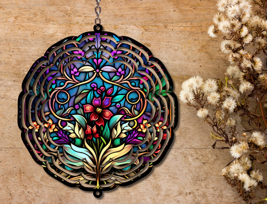 Floral Wind Spinner (257)