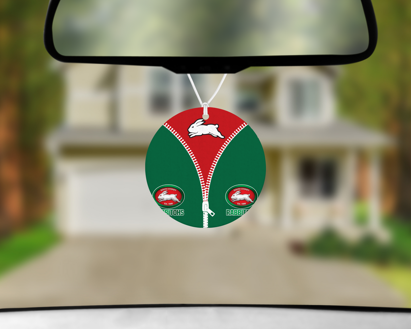 South Sydney Rabbitohs Zip Up Car Air Freshener