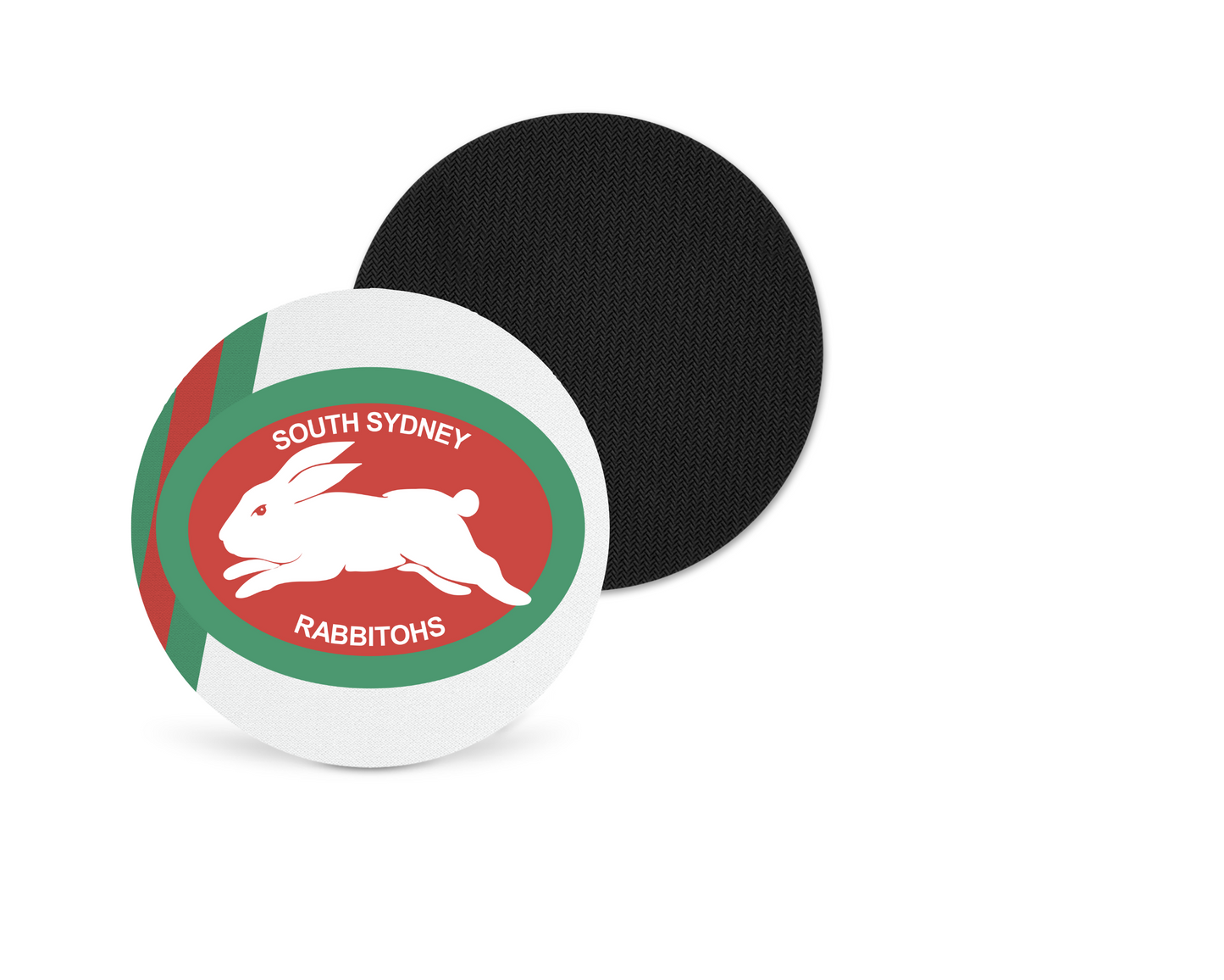 Sydney Rabbitohs Neoprene Drink Coaster x2 (Round)