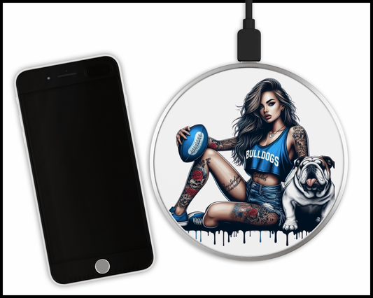 Bulldogs Sublimated Wireless Phone Charger (395)