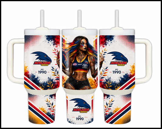 Big Guzzler Adelaide Crows Stainless Steel Tumbler (974)