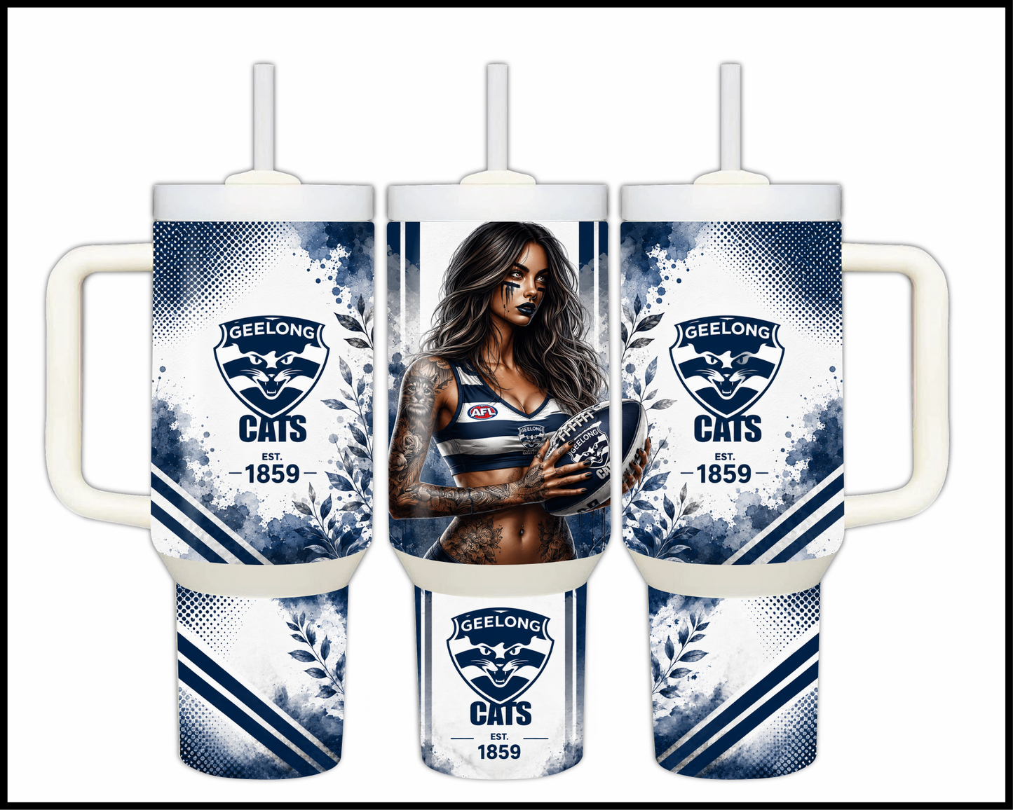 Big Guzzler Geelong Cats Stainless Steel Tumbler (980)