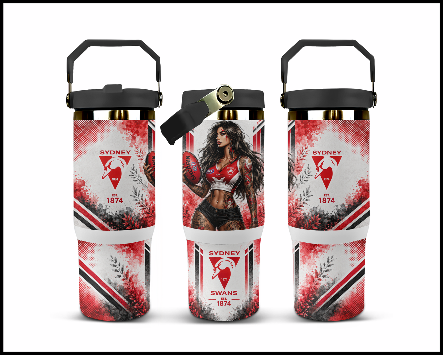 Big Guzzler Sydney Swans Stainless Steel Tumbler (989)