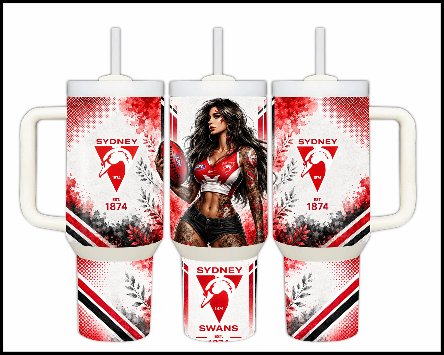 Big Guzzler Sydney Swans Stainless Steel Tumbler (989)