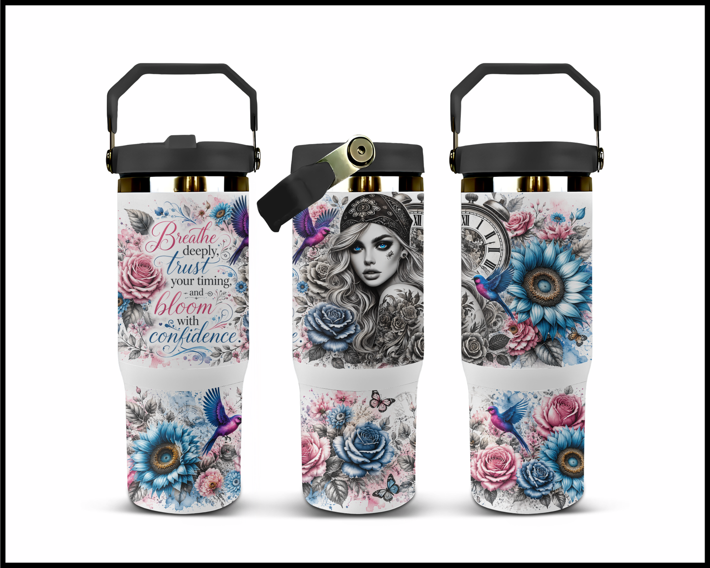 Trust Your Timing Big Guzzler Stainless Steel Tumbler (994)