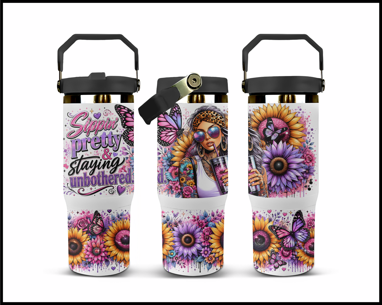 Sippin Pretty Big Guzzler Stainless Steel Tumbler (995)