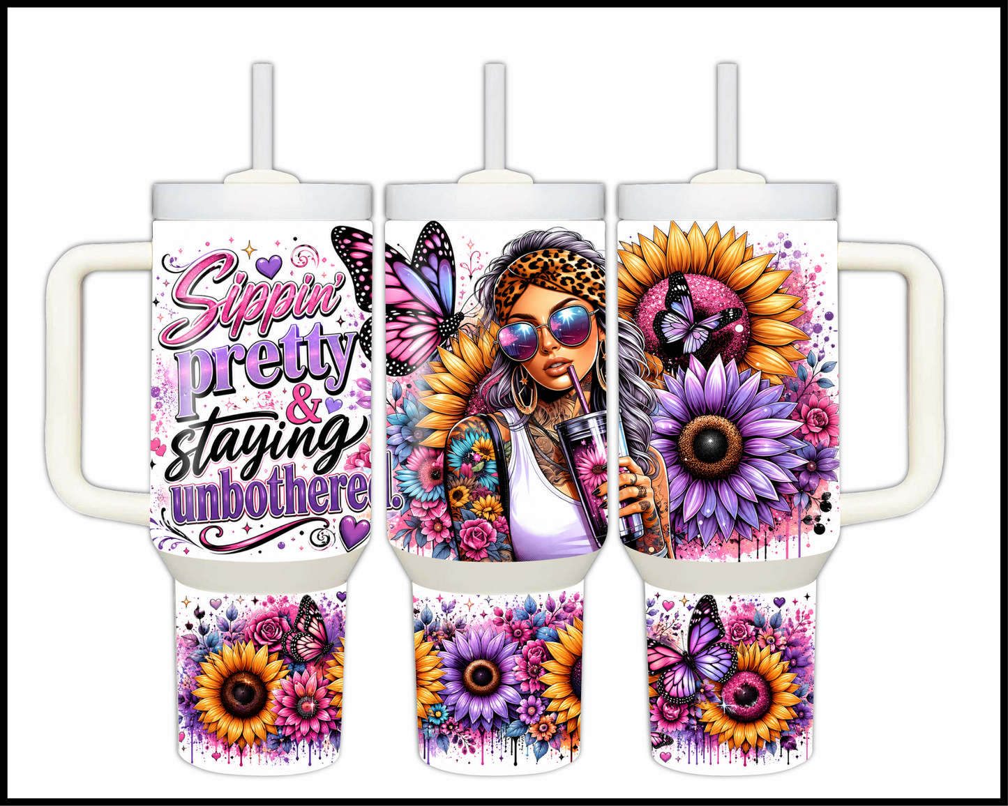 Sippin Pretty Big Guzzler Stainless Steel Tumbler (995)