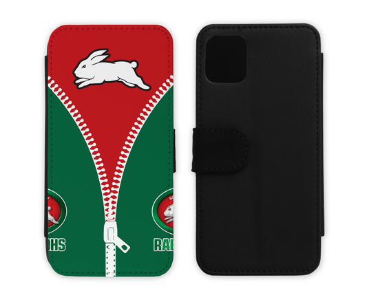 South Sydney Rabbitohs Leather Flip Case (Many Models Available)