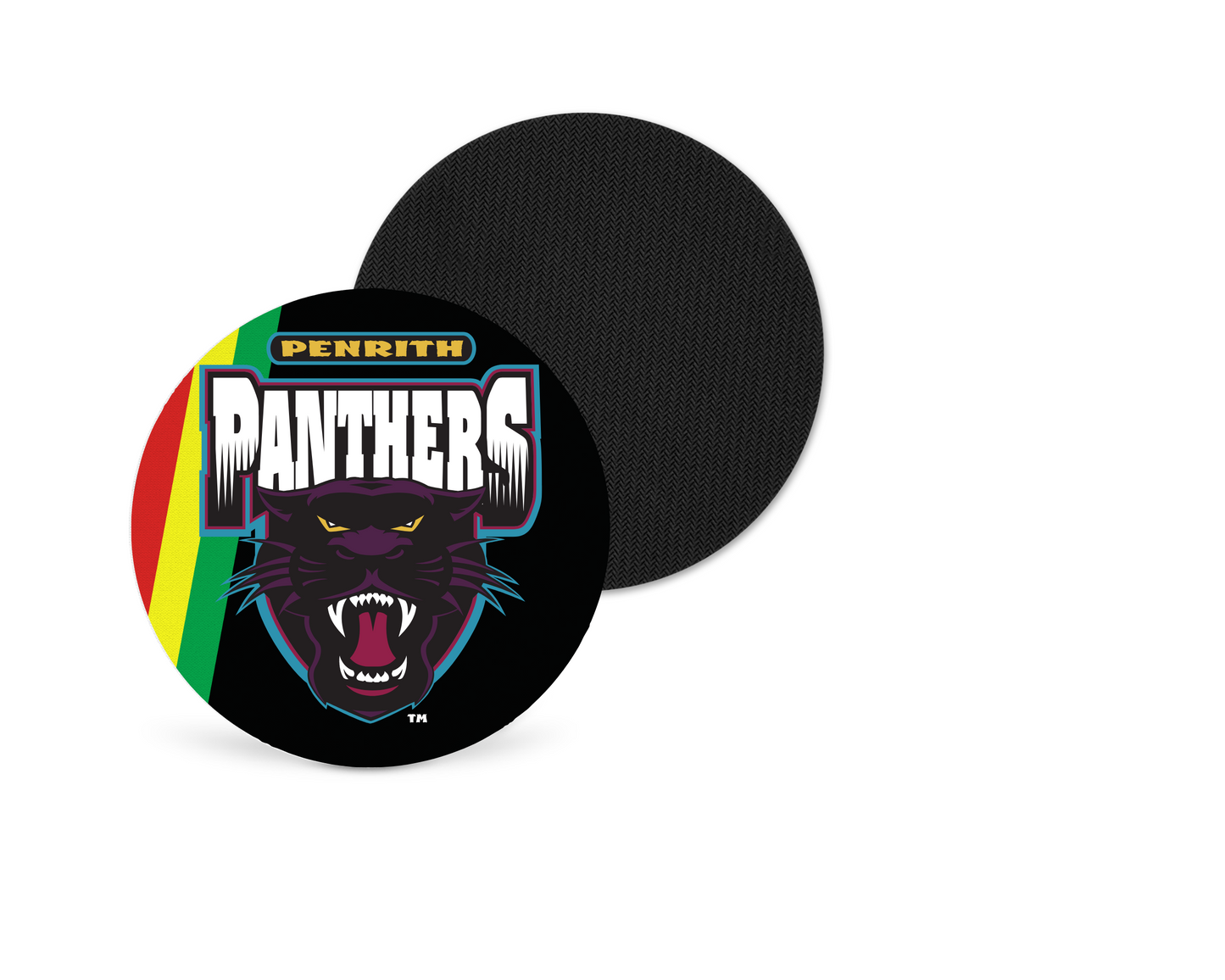 Penrith Panthers Neoprene Drink Coaster x2 (Round)