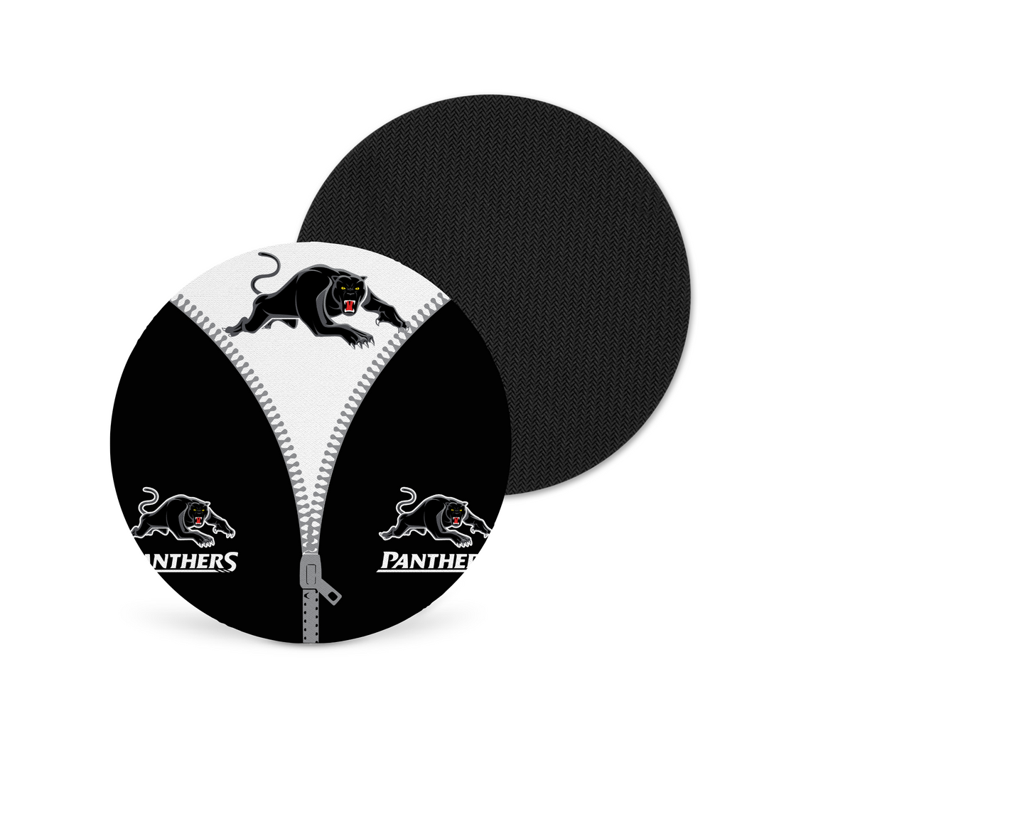 Penrith Panthers Zip Up Neoprene Drink Coaster x2 (Round)