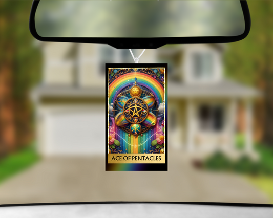 Ace of Pentacles Car Air Freshener