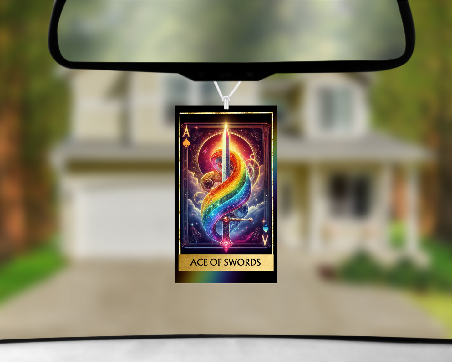 Ace of Swords Car Air Freshener