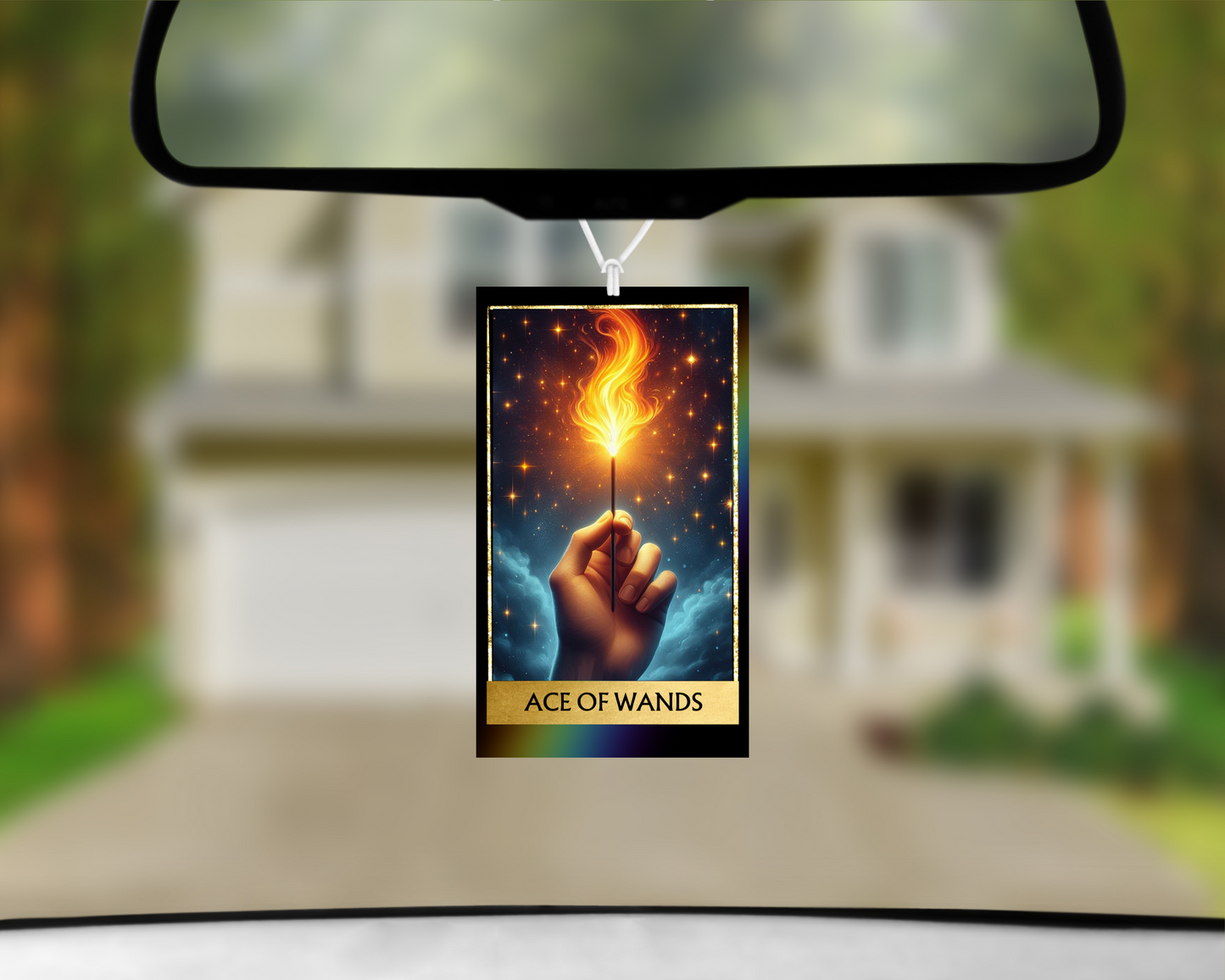 Ace of Wands Car Air Freshener