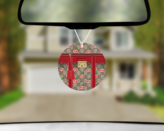 Gucci Inspired Car Air Freshener (010) Round