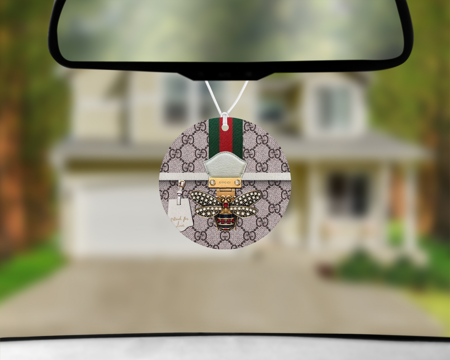 Gucci Inspired Car Air Freshener (014) Round