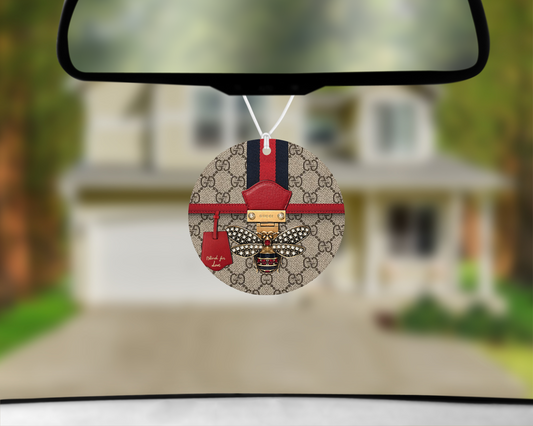 Gucci Inspired Car Air Freshener (015) Round