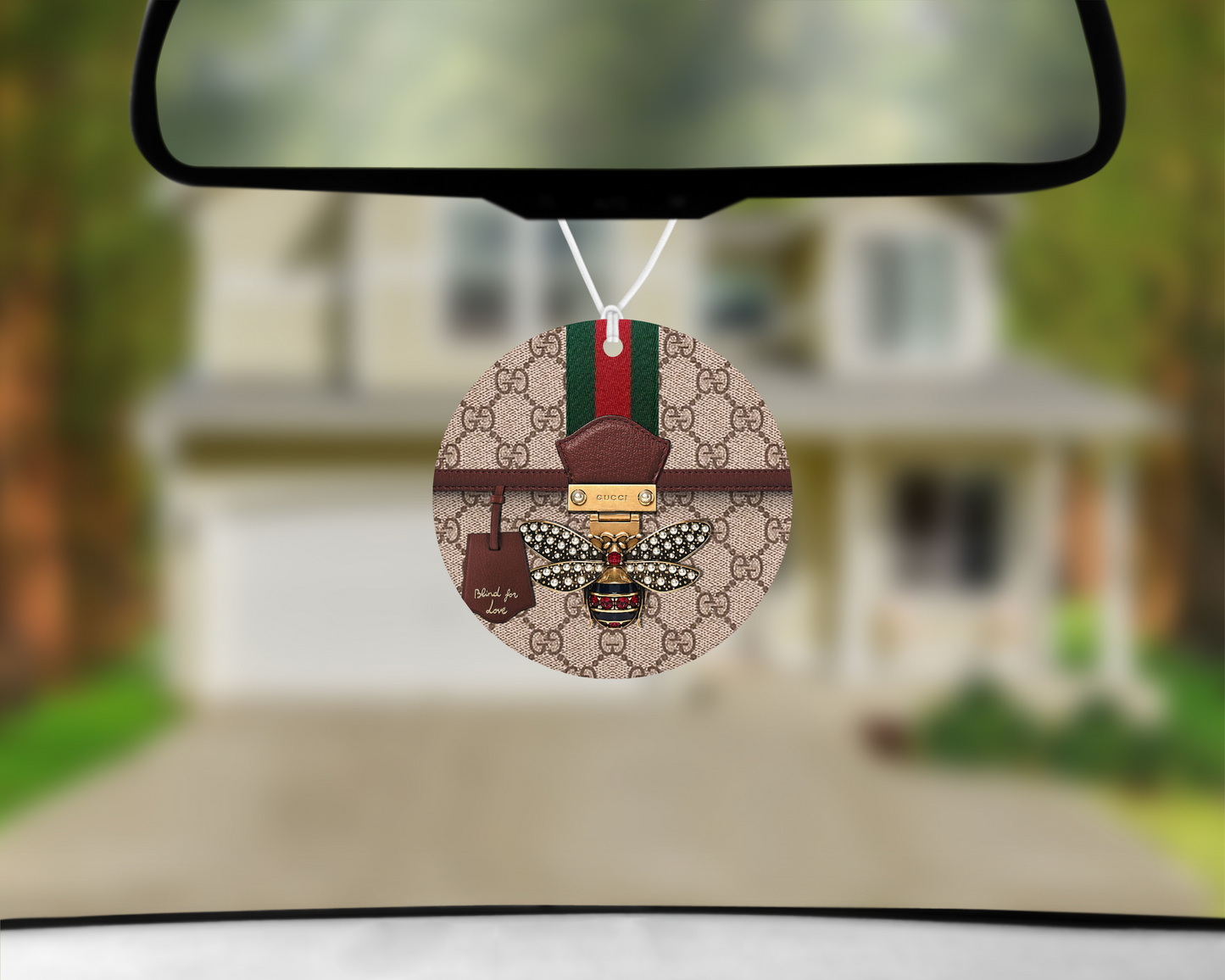 Gucci Inspired Car Air Freshener (016) Round