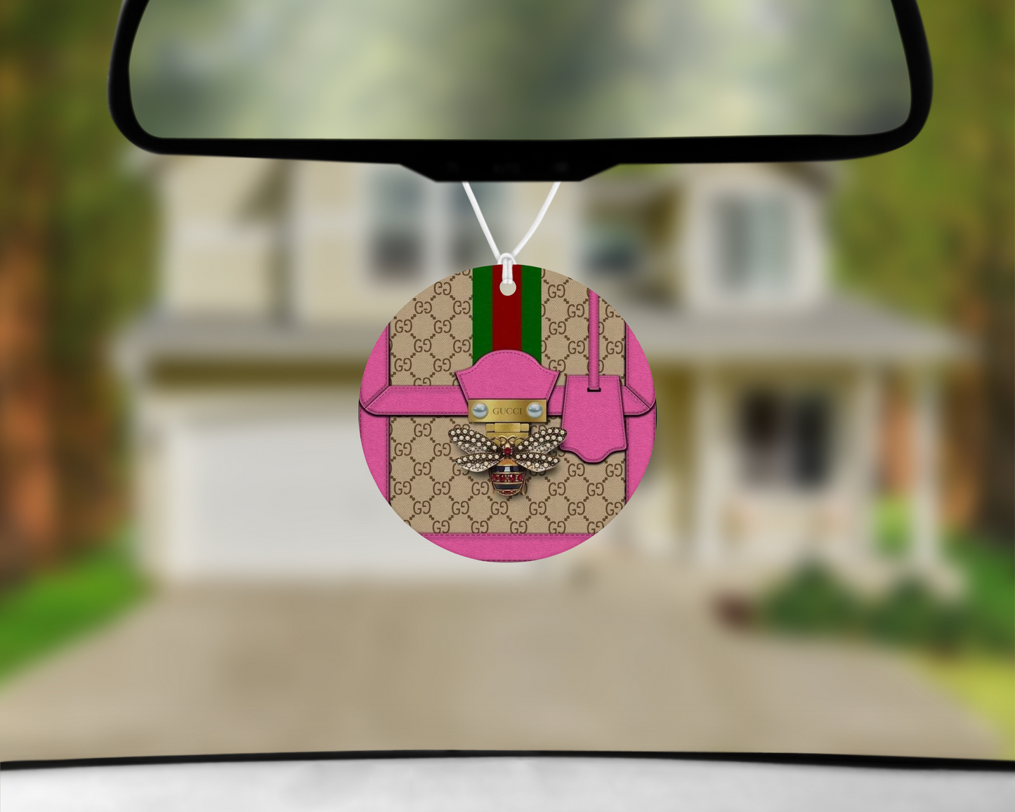 Gucci Inspired Car Air Freshener (017) Round