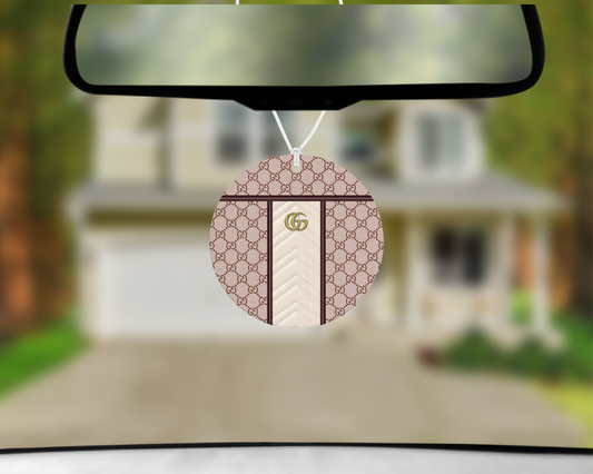 Gucci Inspired Car Air Freshener (001) Round