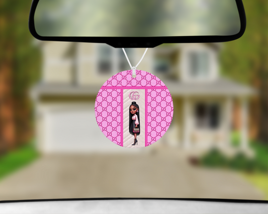 Gucci Inspired Car Air Freshener (006) Round