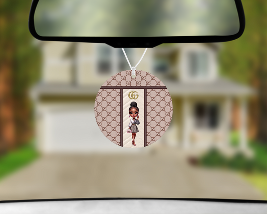 Gucci Inspired Car Air Freshener (007) Round