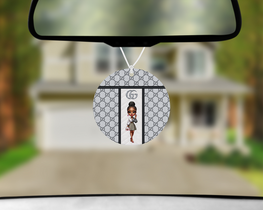 Gucci Inspired Car Air Freshener (008) Round