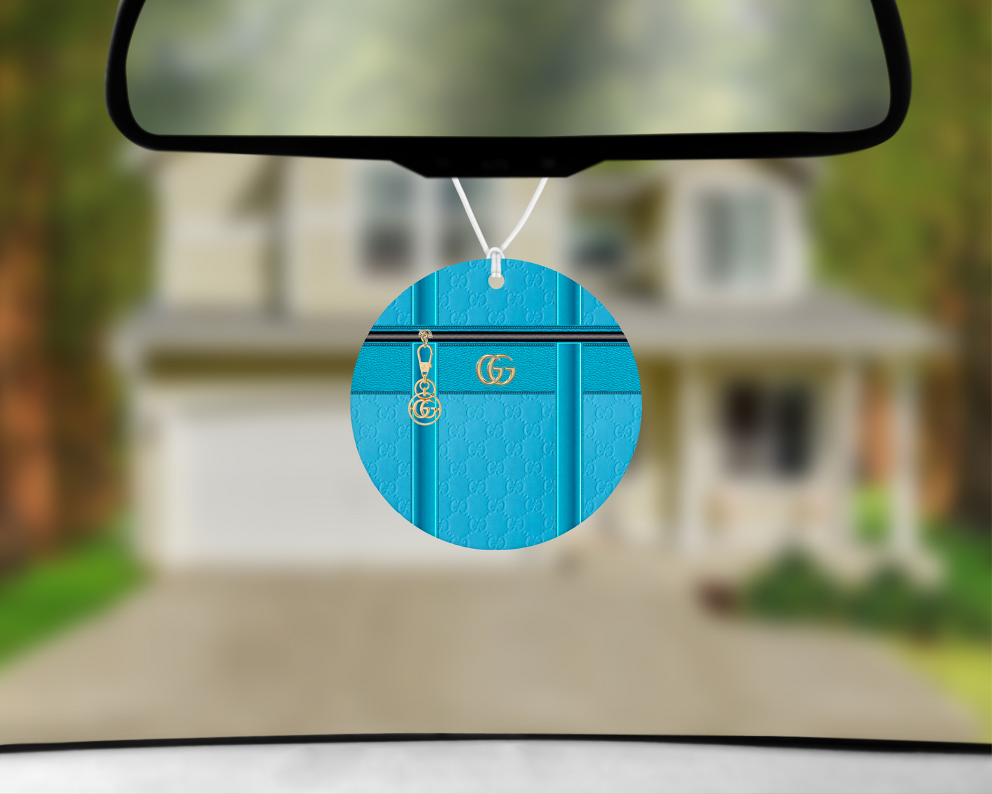 Gucci Inspired Car Air Freshener (009) Round