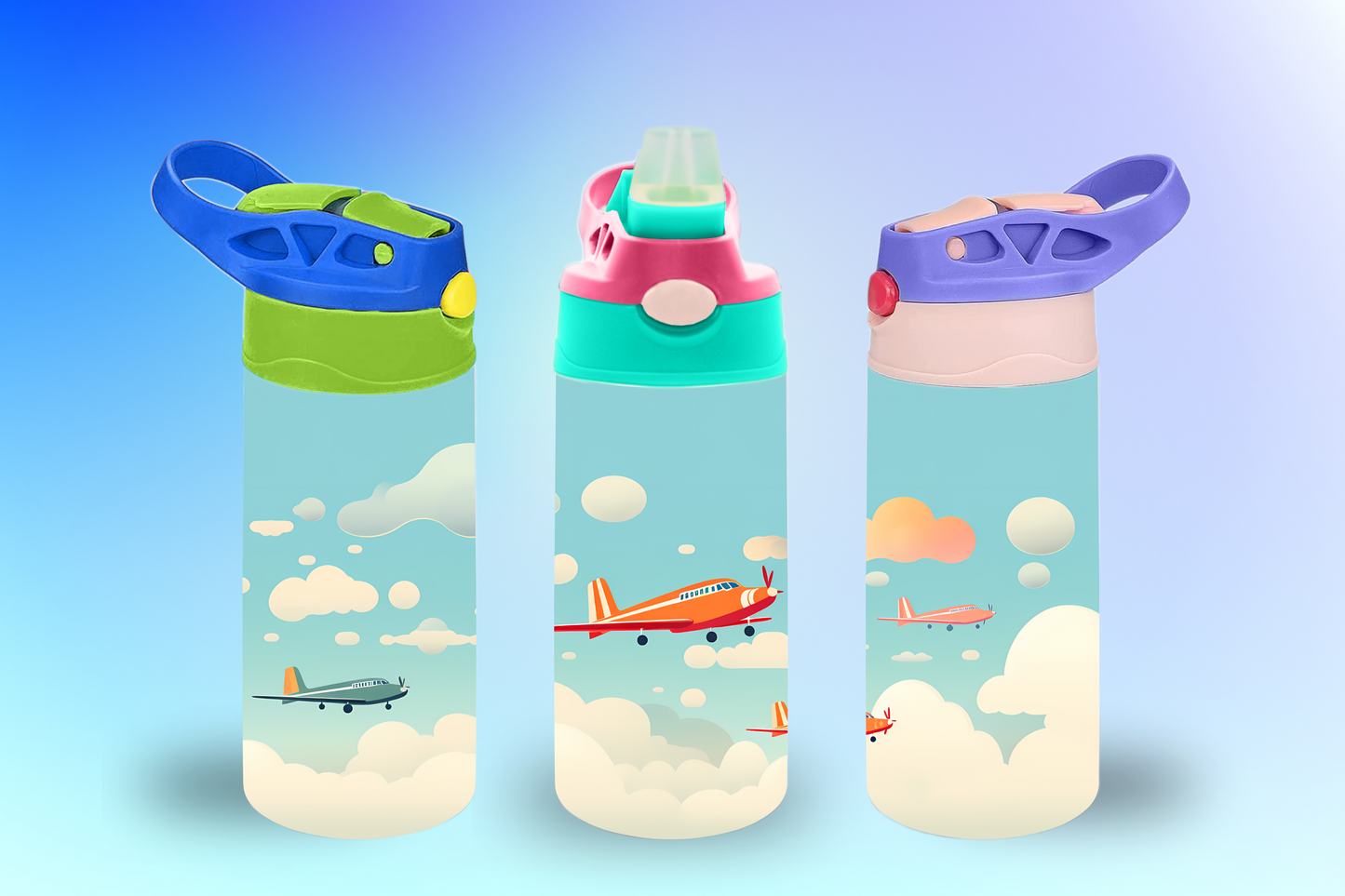 Airplanes Sippy Cup / Kids Bottle