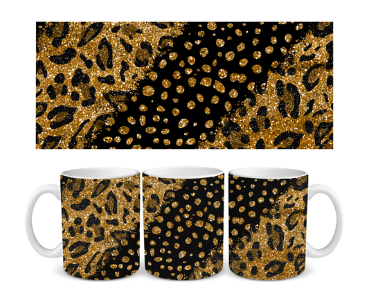 Animal Print Bling Ceramic Mug