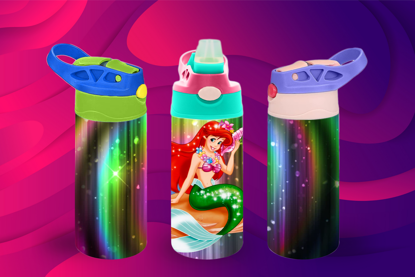 Ariel Foil Sippy Cup / Kids Bottle