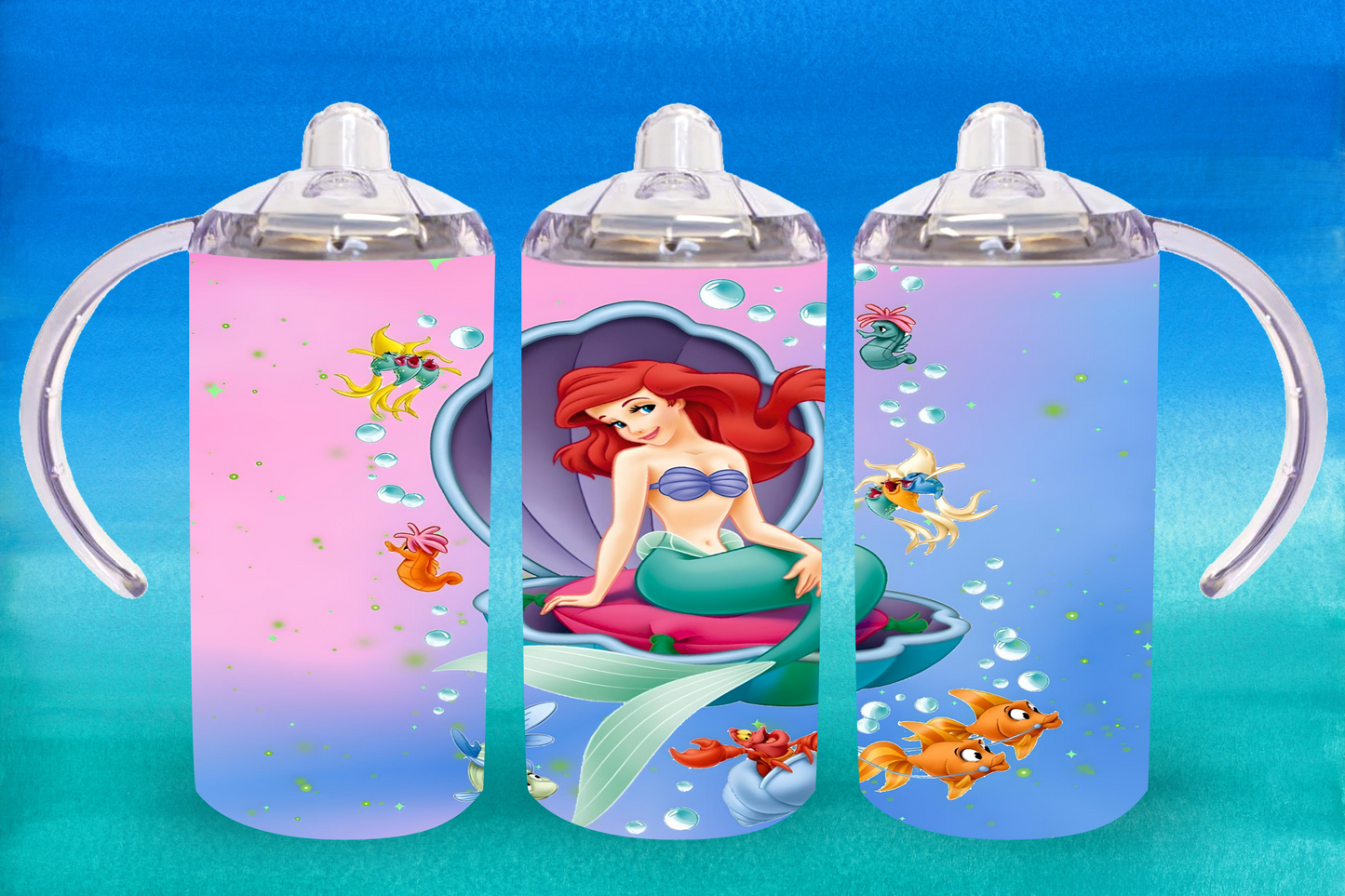 Ariel & Shell Sippy Cup / Kids Bottle