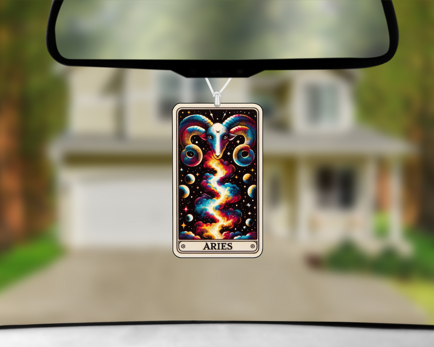 Aries Tarot Card Car Air Freshener