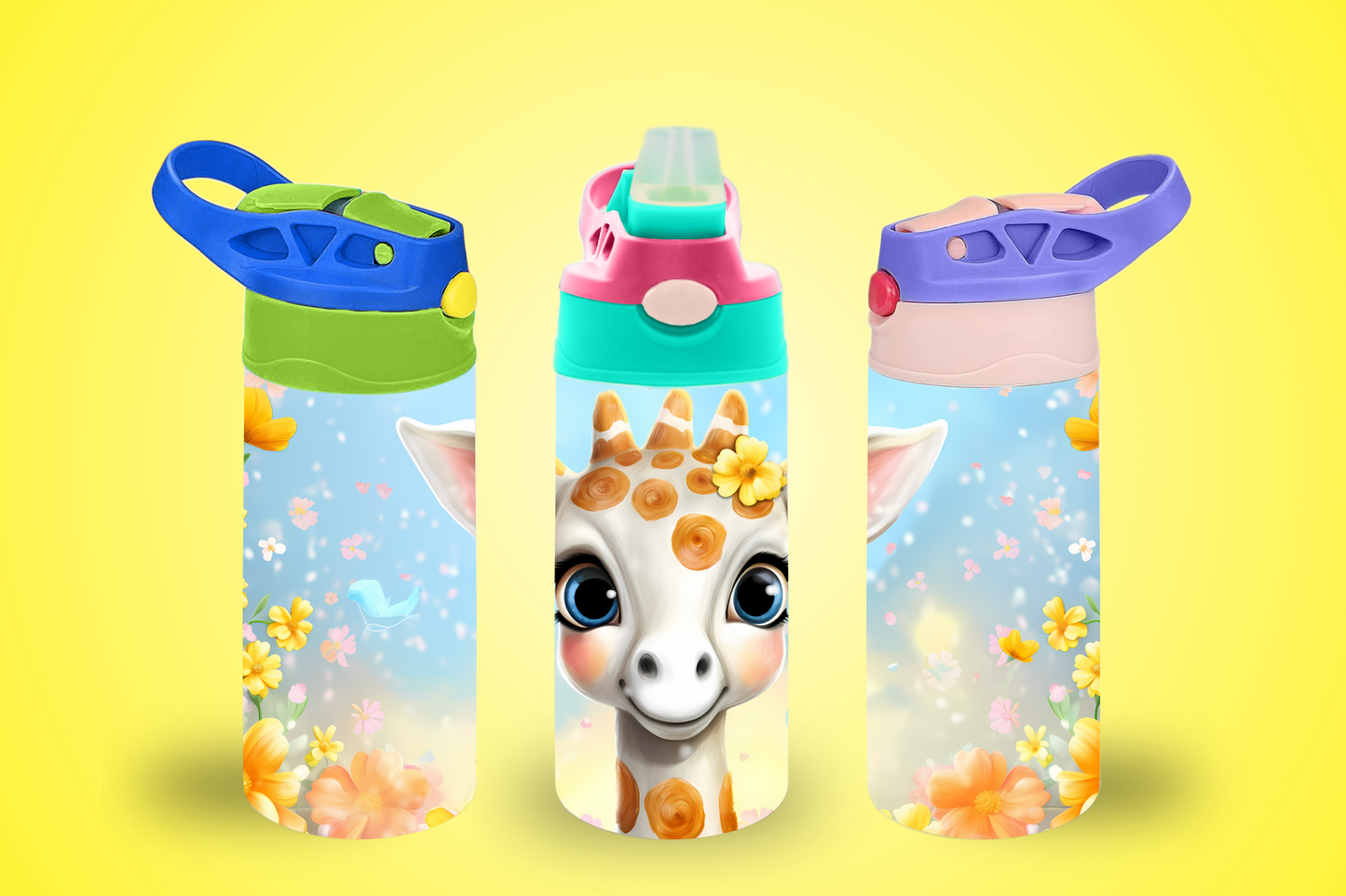 Baby Giraffe Sippy Cup / Kids Bottle